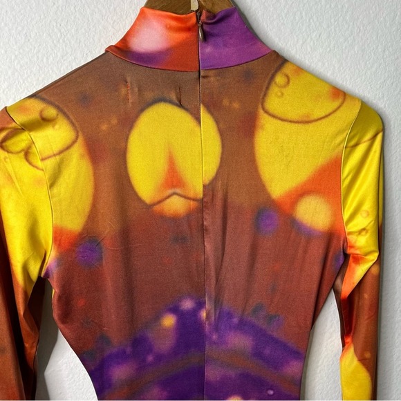 Colorful Abstract Long Sleeve Dress - Picture 7 of 11